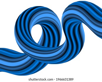 gradient colorful 3D fluid abstract design on white background