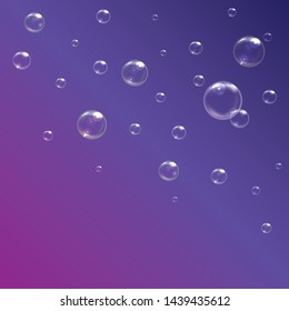 Gradient colorful abstract background with bubbles.