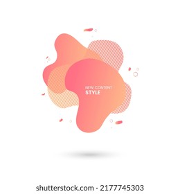 A gradient colorful abstract curve pattern design, and dynamical curve elements gradient abstract design