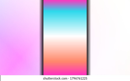 Gradient Colorful Background. For Abstract Modern Screen Design For Mobile App. Vector Illustration