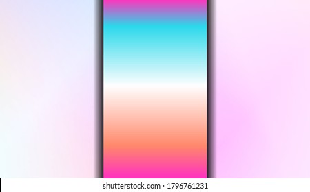Gradient Colorful Background. For Abstract Modern Screen Design For Mobile App. Vector Illustration