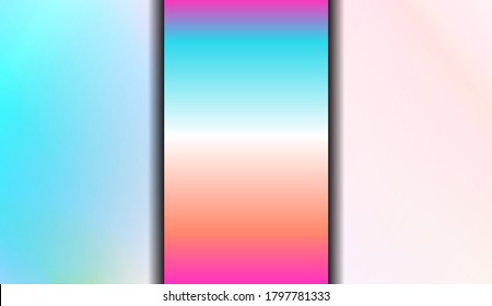 Fondo coloreado degradado. Para Resumen, Diseño De Pantalla Moderna Para Aplicaciones Móviles. Ilustración vectorial