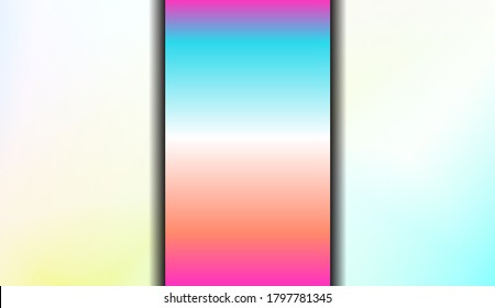 Gradient Colorful Background. For Abstract Modern Screen Design For Mobile App. Vector Illustration