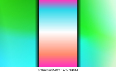 Gradient Colorful Background. For Abstract Modern Screen Design For Mobile App. Vector Illustration