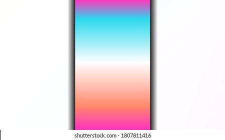 Gradient Colorful Background. For Abstract Modern Screen Design For Mobile App. Vector Illustration