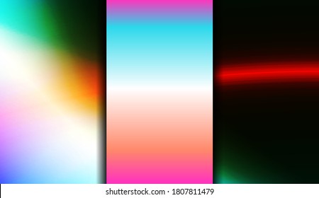 Gradient Colorful Background. For Abstract Modern Screen Design For Mobile App. Vector Illustration