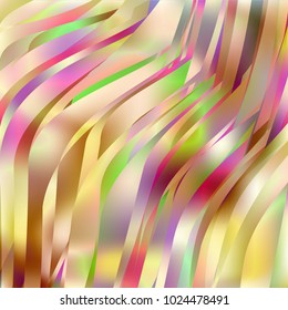 Gradient colorful background. Bright multicolored lines.