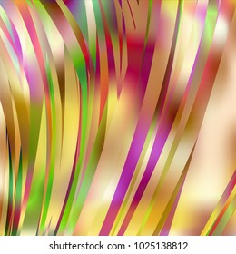 Gradient colorful background. Bright multicolored lines.