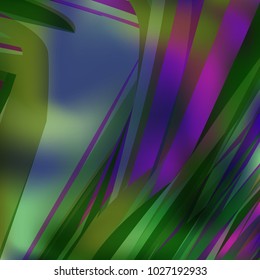 Gradient colorful background. Bright multicolored lines.
