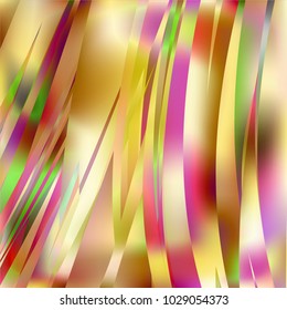 Gradient colorful background. Bright multicolored lines.