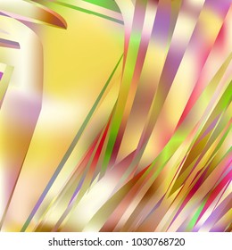 Gradient colorful background. Bright multicolored lines.