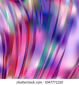 Gradient colorful background. Bright multicolored lines.