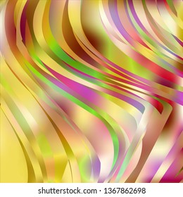 Gradient colorful background. Bright multicolored lines.