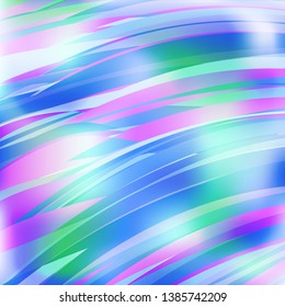 Gradient colorful background. Bright multicolored lines.