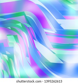 Gradient colorful background. Bright multicolored lines.
