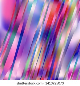 Gradient colorful background. Bright multicolored lines.