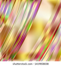 Gradient colorful background. Bright multicolored lines.