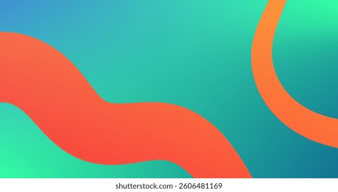 Gradient Colorful background of flowing mesh. Smooth and soft. Vector illustration.