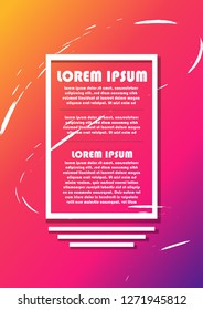 Gradient colorful background. minimal design. Vector eps10.
