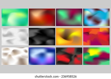 gradient colorful background,vector set
