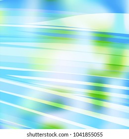 Gradient colorful blue background. Bright multicolored lines.