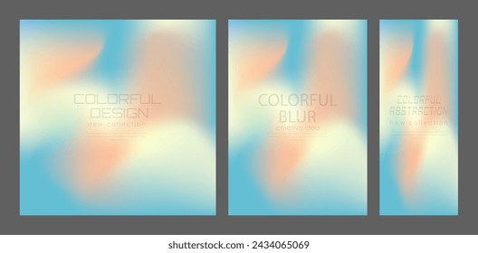 The gradient. Colorful blur, background for the title pages of a book, a catalog magazine. A template for a banner, poster and brochure. An abstract version of modern design