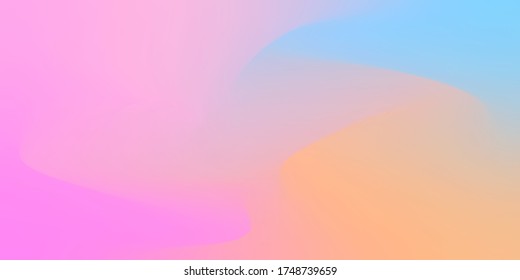 Gradient colorful blured like trendy pastel vector background. Abstract paintings effect brushed