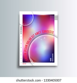 Gradient colorful cover, background for the banner, flyer, poster, brochure covers or other printing products. Vector illustration.