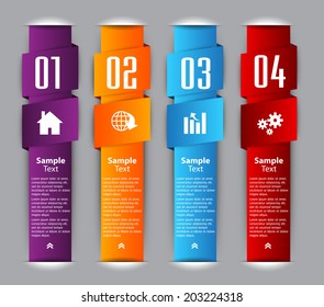 gradient colorful creative design text box template for website, icon, numbers.