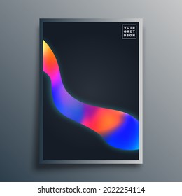 Gradient colorful design for wallpaper, poster, flyer, brochure cover, typography, or other printing products. Vector illustration.