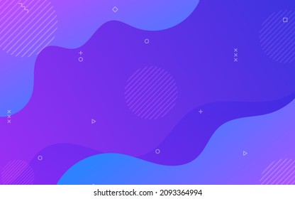 Gradient colorful geometric shapes background