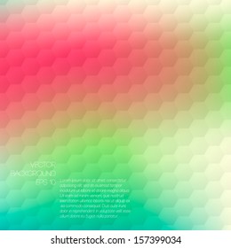Gradient colorful hexagonal pattern