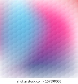 Gradient colorful hexagonal pattern