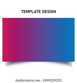 Gradient Colorful Layout print ready template Design.
