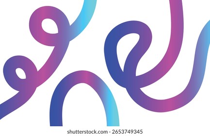  Gradient colorful lines Abstract Background. Wave Color Shapes Pattern. Vector with Curve Elements. Spiral Rainbow Ribbon Graphic Design