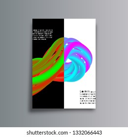 Gradient colorful lines cover, background for the banner, flyer, poster, brochure covers or other printing products. Vector illustration.