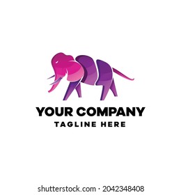 Plantilla de diseño de logotipo de degradado y colorido