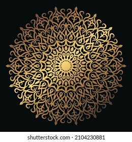 Gradient colorful mandala background wallpaper