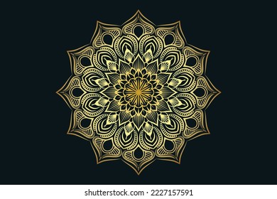 Gradient colorful mandala background wallpaper
