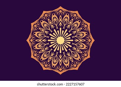 Gradient colorful mandala background wallpaper
