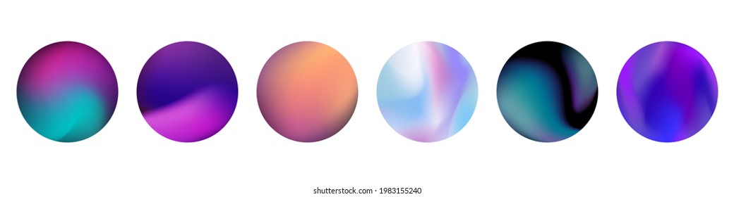 Gradient Colorful Minimalistic Highlights for Social Media. Vector illustration