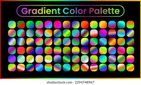 gradient colorful palette. gradient color. vector