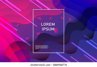 degradado Fondo geométrico de patrón colorido. Formas fluidas, curvas, composición ondulada. Utilizado para decorar afiches, anuncios, otros eventos