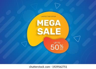 Fondo de venta coloreado degradado. - Vector.