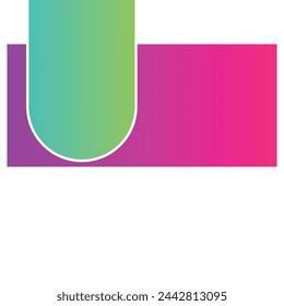 ilustración vectorial de formas de colores degradadas
