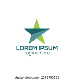 Diseño del logotipo de estrella de color degradado ilustración de plantilla vectorial aislada