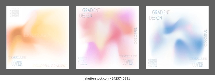 The gradient. A colorful template for the cover, poster, banner and print. Vector background for printing