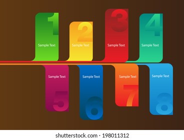 gradient colorful text box template.