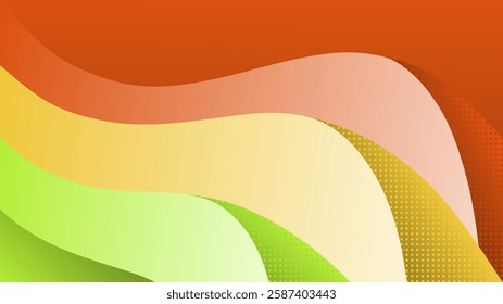 Gradient colorful wave abstract background.
