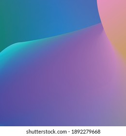 Gradient Colorful Wavy Background. Modern Pattern. Abstract Vector. Design Template. 